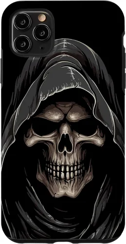 Vista 13 de Carcasa con capucha de fantasma de calavera para iPhone 17