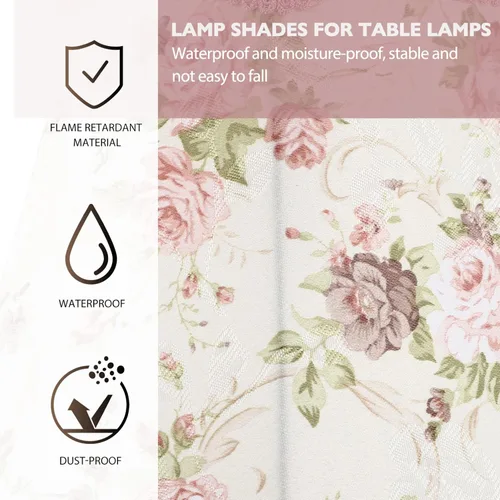 Vista 4 de Pantalla victoriana de la lámpara de la lámpara de las pantallas de la lámpara de lujo de las pantallas de la lámpara de campana, pantallas
