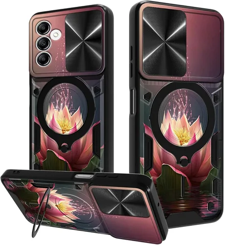 Vista 75 de Funda para Samsung Galaxy A03S de 6.5 pulgadas, funda protectora resistente con función atril giratorio de 360 grados, funda protectora resistente