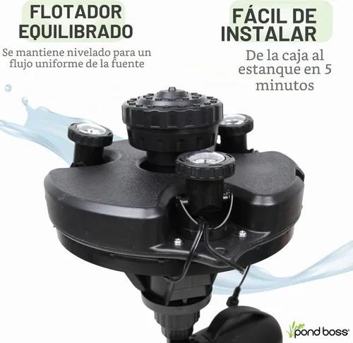 Vista 4 de Pond Boss - DFTN12003L - Puente flotante con luces, cable de alimentación de 50 pies, 1/4 hp.