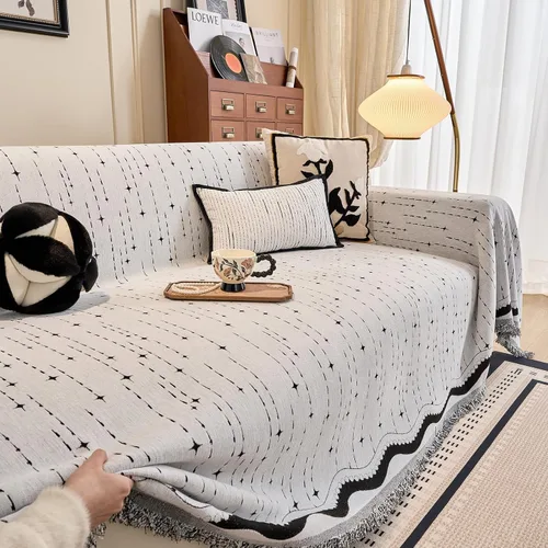 Vista 61 de ROOMLIFE Funda de sofá con estampado de leopardo para sofá de 3 plazas, lavable, protector de muebles para perros, funda de sofá suave