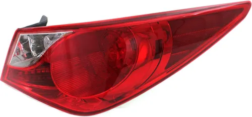 Vista 3 de Evan Fischer Luz trasera compatible con Hyundai Sonata 2011-2014, halógena, con bombillas, se monta en el cuerpo, no compatible con modelos