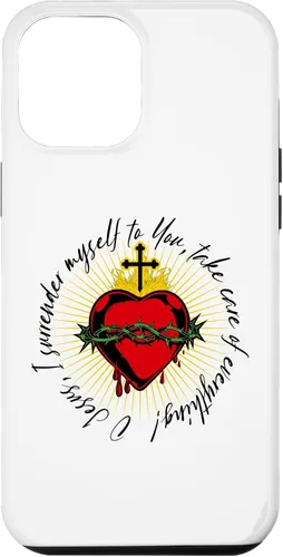 Vista 26 de Surrender Novena O Jesus Catholic Black Letter Case for iPhone 17