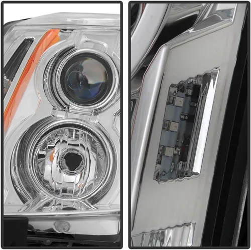 Vista 3 de ACANII - Faros de repuesto halógeno para Cadillac CTS 2008-2013, lado del conductor y del pasajero
