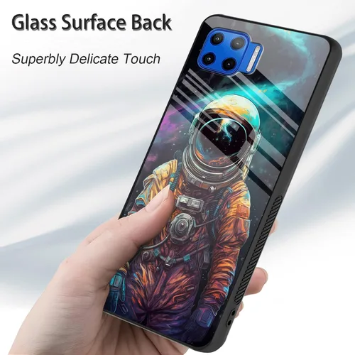 Vista 137 de Funda para Motorola Moto Edge 2022, cubierta trasera de vidrio templado con protector de pantalla, funda protectora a prueba de golpes para Motorola
