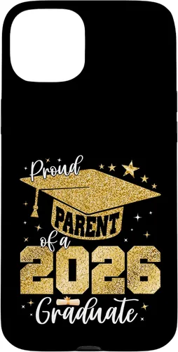 Vista 9 de Proud Parent of a Class of 2026 Graduate Senior Graduation Case for iPhone 16