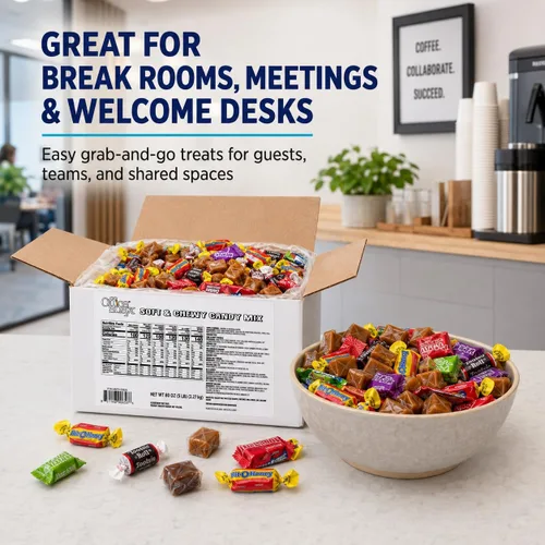 Vista 3 de Office Snax Mezcla de dulces surtidos, dulces suaves y masticables a granel