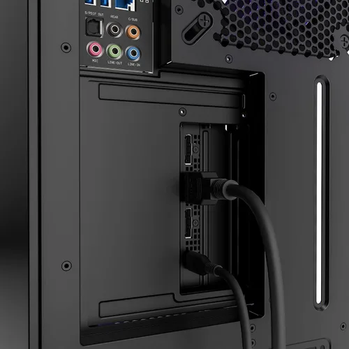 Vista 11 de NZXT Kit de montaje vertical de GPU - AB-RH175-B1-6.890 in PCIe 4.0x16 Cable elevador - Soporte de GPU - Soporte de acero resistente - Negro