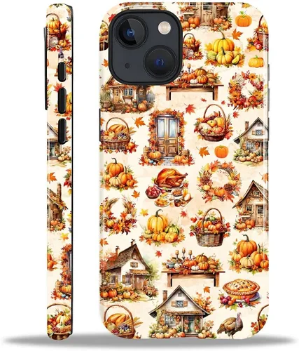 Vista 42 de Funda para iPhone 13 iPhone 14, a prueba de golpes, funda protectora híbrida de 2 capas, doble protección contra caídas, antiarañazos, diseño