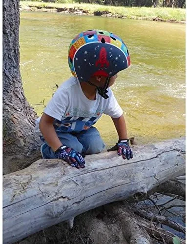 Vista 5 de ZippyRooz Guantes largos para bicicleta para niños pequeños y pequeños