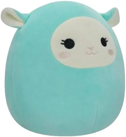 Vista 4 de Squishmallows Jazwares oficial de 7.5 pulgadas (Jacob Aqua Blue Lamb)