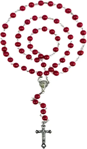 Vista 18 de First Communion Rosarys for Girls and Boys, RosaryBeads Catholic for Men, Women, Rosary Necklace as Gifts for Mother, Grandmother, Elders
