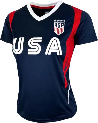 Vista 2 de Icon Sports Camiseta oficial de U.S. Soccer 4 Star USWNT Players Girls's Gameday Shirts Camiseta de fútbol