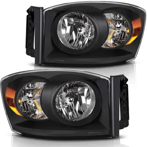 Vista 8 de DWVO Conjunto de faros delanteros de proyector LED DRL compatible con Dodge Ram 1500 2500 3500 de repuesto para Dodge Ram 2006 2007 2008 2009 lado