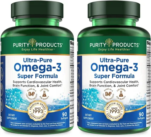 Vista 8 de Purity Products - Cápsulas blandas Ultra Pure Omega 3 Super Formula 90