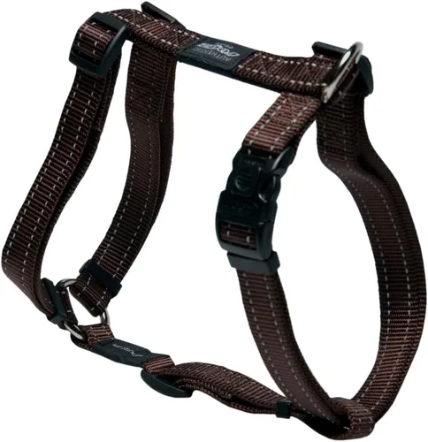 Vista 10 de Arnés reflectante ajustable para perros grandes; collar y correa a juego disponibles, rojo
