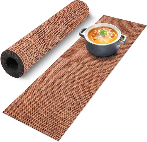 Vista 15 de Tapete de mesa de salvamanteles para platos calientes, 12 x 40 pulgadas, resistente al calor, impermeable, decorativo, para granja, cocina