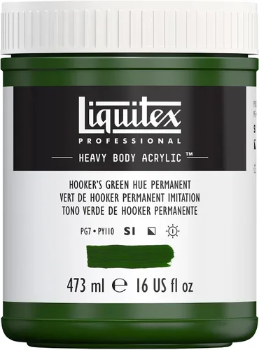Vista 152 de Liquitex Pintura acrílica profesional de alto espesor, envase de 473 ml, tono carmesí alizarina permanente Alizarin Crimson Hue Permanente