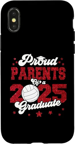 Vista 5 de iPhone 16 Parents of a 2025 Graduate Prom Graduation 25 VolleyBall Case