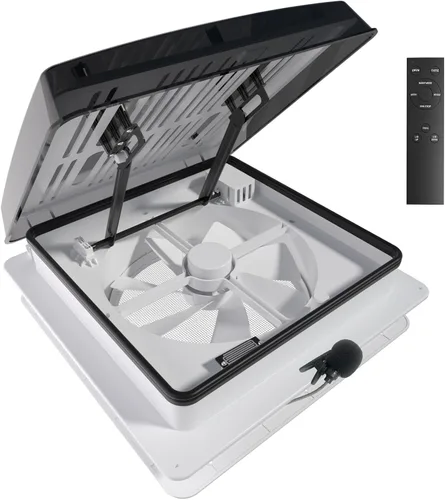 Vista 7 de 2012 Air Max Ventilador de Ventilación de Techo para Autocaravana de 14", Ventilador de Escape Reversible, Ventilador de Techo de Ventilación