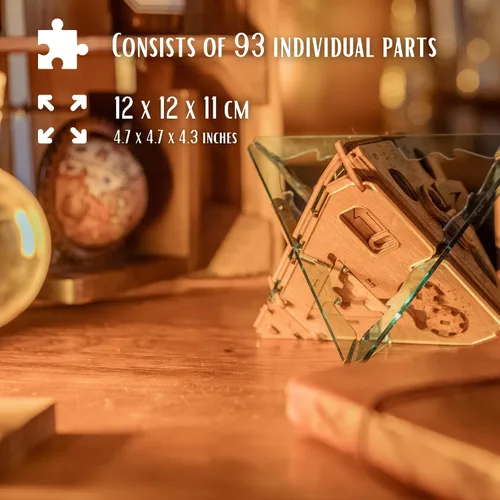Vista 3 de Caja de rompecabezas antigravedad PUZZLE POTATO - Rompecabezas 3D para cerebro para adultos - Cofre del tesoro de madera - Caja de rompecabezas