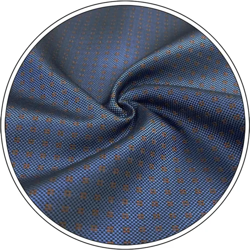 Vista 5 de S&W SHLAX&WING Corbatas para hombre, color azul con puntos para negocios, chaqueta extra larga