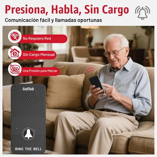 Vista 3 de CallToU Intercomunicadores dúplex completos inalámbricos para el hogar para personas mayores y cuidadores - 500 pies de largo alcance, sin tarifa
