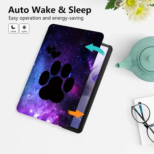 Vista 6 de Funda para tablet Amazon Kindle Fire HD 8/HD 8 Plus versión 2022/2020 (12ª/10ª generación), fundas antideslizantes multiángulo con función