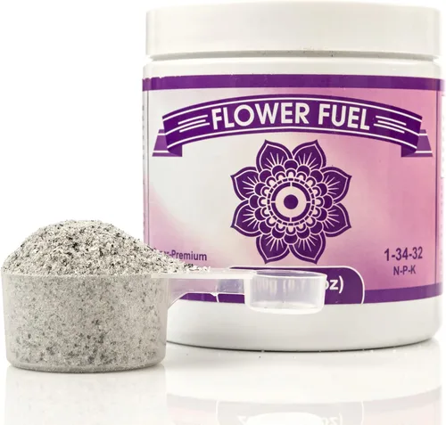 Vista 2 de Fertilizante para flores, modelo Flower Fuel, 1-34-32, 8.8 onzas, el mejor estimulador de floración, para obtener una cosecha más grande