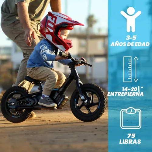 Vista 2 de STACYC Bicicleta eléctrica de equilibrio 12eDRIVE para niños de 3 a 5 años