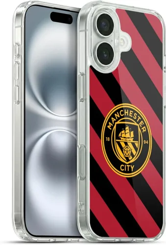 Vista 13 de Head Case Designs Funda de gel con licencia oficial del Manchester City Man City FC Away 2022/23 [protección de grado militar] compatible con Apple