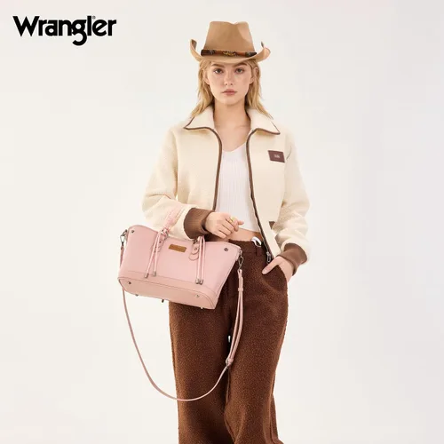 Vista 2 de Wrangler 2pcs Tote Bag Set Braided Rope Top Handle and Classic Tote