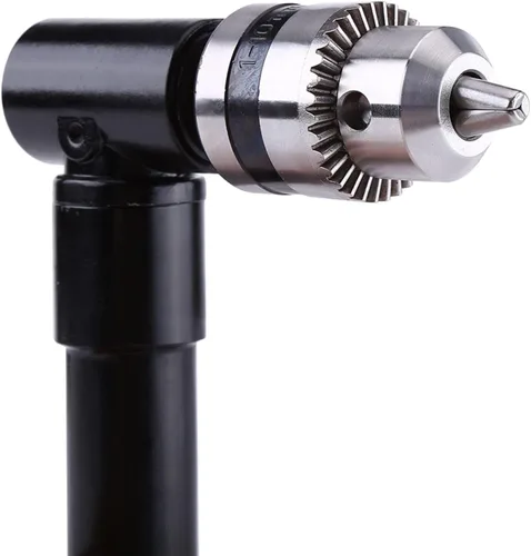 Vista 7 de Adaptador de taladro de ángulo recto 90 grados, extensión de mandril de vástago hexagonal de 0.315 in para taladros eléctricos
