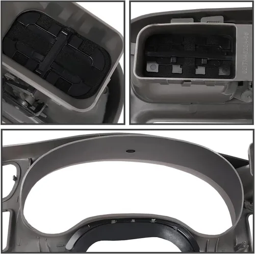 Vista 7 de CHEDA - Bisel de tablero compatible con Chevy S10 GMC Sonoma Jimmy Blazer 1998-2004 No se ajusta a doble DIN Gris