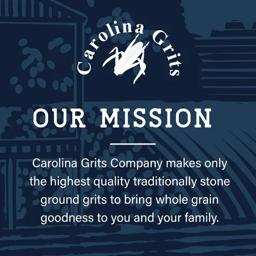 Vista 6 de Carolina Grits Company Sémola Blanca de Carolina Molida Tradicionalmente en Piedra, Grano Entero, Sin Gluten y Sin OMG (Blanco, 1 Paquete (16 onzas))