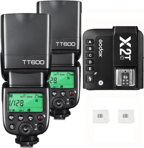 Vista 8 de Godox 2pcs TT600 GN60 Flash de cámara Speedlite con disparador de flash X2T-S Compatible con cámara Sony, sistema inalámbrico X 2.4G, HSS 1/8000s