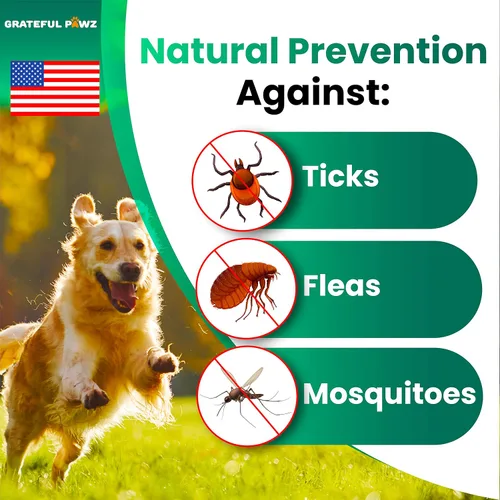 Vista 2 de Prevención de pulgas y garrapatas masticables para perros, fabricado en Estados Unidos, suplemento natural para pulgas y garrapatas, píldoras orales