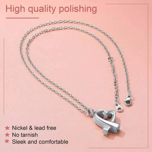 Vista 214 de FindChic Collares personalizados con urna para cenizas, barra vertical, gato, luna, reloj de arena, garra de perro, acero inoxidable, chapado en oro
