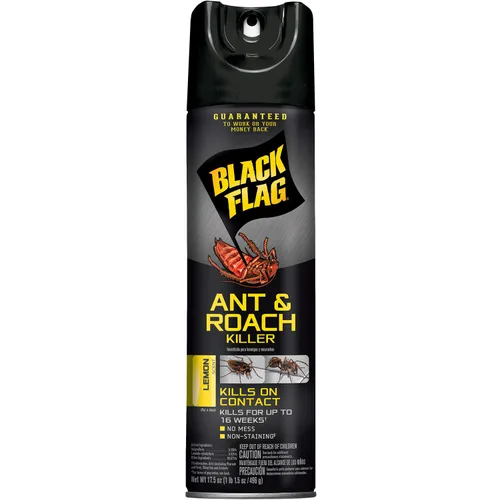 Vista 6 de Black Flag Mata Hormigas y Cucarachas en Polvo 9 Onzas, Aerosol, Fórmula Seca, Natural, 1-Unidad