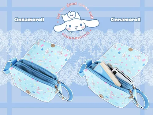 Vista 4 de Roffatide Anime Cartoon Mini Messenger Bag Crossbody Bag Kawaii Lolita JK Girls Shoulder Bag Flap Synthetic Leather Satchel