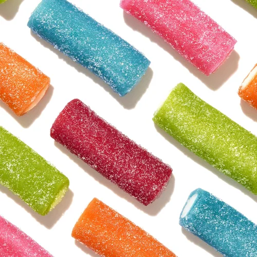 Vista 4 de SweeTARTS Rope Bites Candy, frutas mixtas, bolsa resellable de 8 onzas