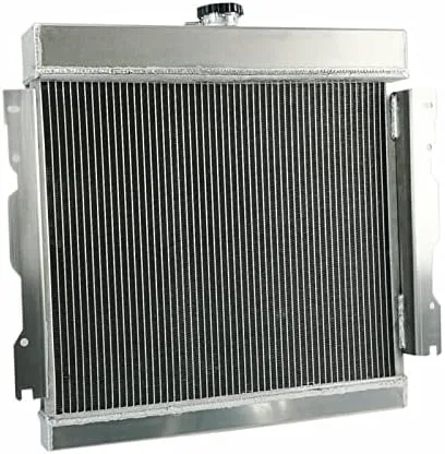 Vista 3 de Radiador de aluminio de 3 filas para 73-79 Dodge D/W/B 100 150 200 series y 74-79 Plymouth PB 100/200/300 series 3 radiador de filas