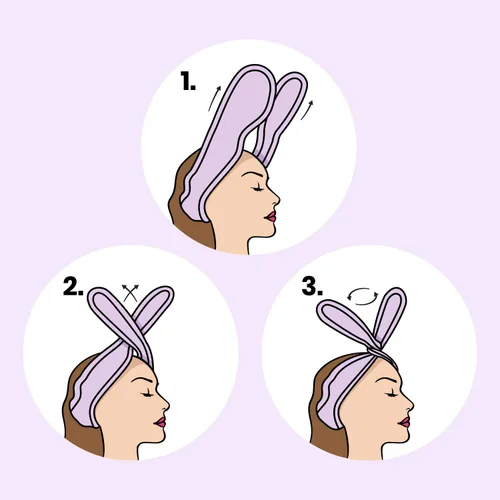 Vista 4 de Lindo Twist-N-Twirl - Diadema de lavado facial, talla única, ajustable, cómoda tela de felpa, antideslizante, perfecta para máscaras, para mujeres