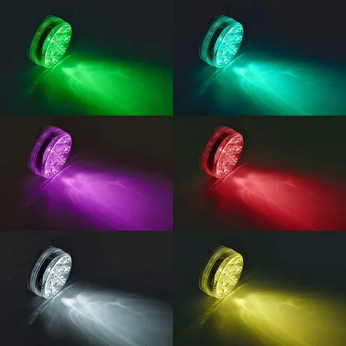 Vista 8 de LOFTEK Luces LED sumergibles con control remoto RF (164 pies), luces de piscina impermeables completas para piscina interior con imanes, ventosas