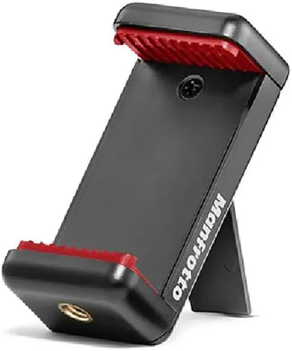 Vista 4 de Manfrotto Mini Trípode con Pinza Universal para Smartphone, Hecho en Italia, para iPhone con o sin Estuche, CSC, Vlogging, Videografía