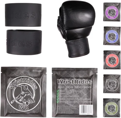 Vista 2 de MMA - Fundas para correa de muñeca para guante, muñequeras, protección contra arañazos reutilizable, extensor de vida útil del guante, patente