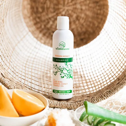 Vista 7 de Champú y acondicionador hidratante natural para cuero cabelludo seco y con picazón, champú y acondicionador hidratante sin sulfato con aloe vera