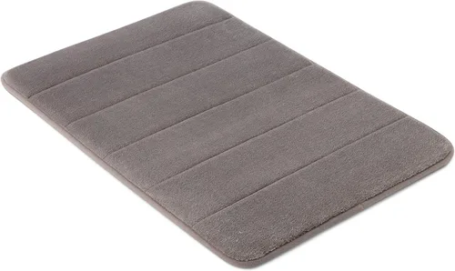 Vista 6 de Amazon Basics Tapete de baño de espuma viscoelástica absorbente y de secado rápido, 17 x 24 pulgadas, color negro