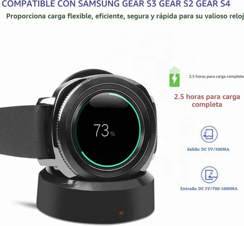 Vista 4 de Samsung Gear S3 - Cargador de reloj Samsung Frontier, estación de carga de reloj Samsung Frontier para Samung Gear S4 S3 S2 Frontier Classic