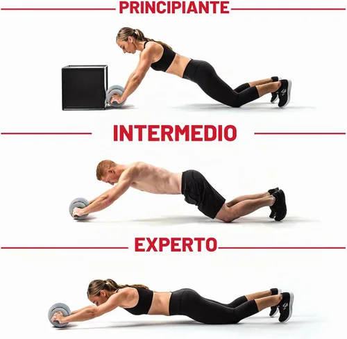 Vista 3 de Perfect Fitness Ab Carver Roller Wheel With Built In Spring Resistance, At Home Core Workout Equipment